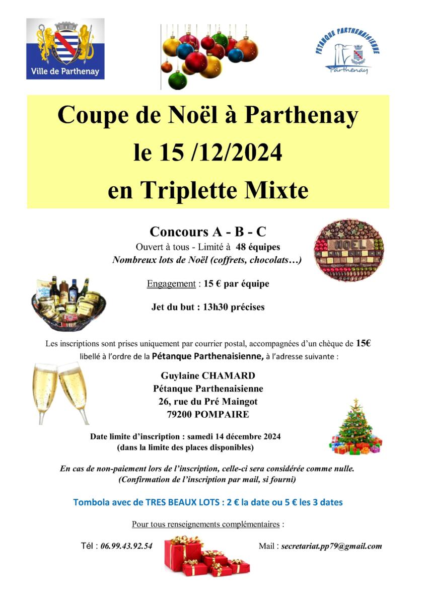 Coupe de Noël 2024 : Inscrivez-vous !